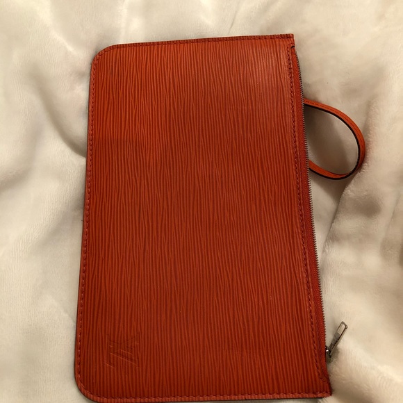 SOLD Louis Vuitton Orange Epi Leather Wristlet- - Picture 7 of 8